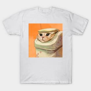 cat lives in trash T-Shirt